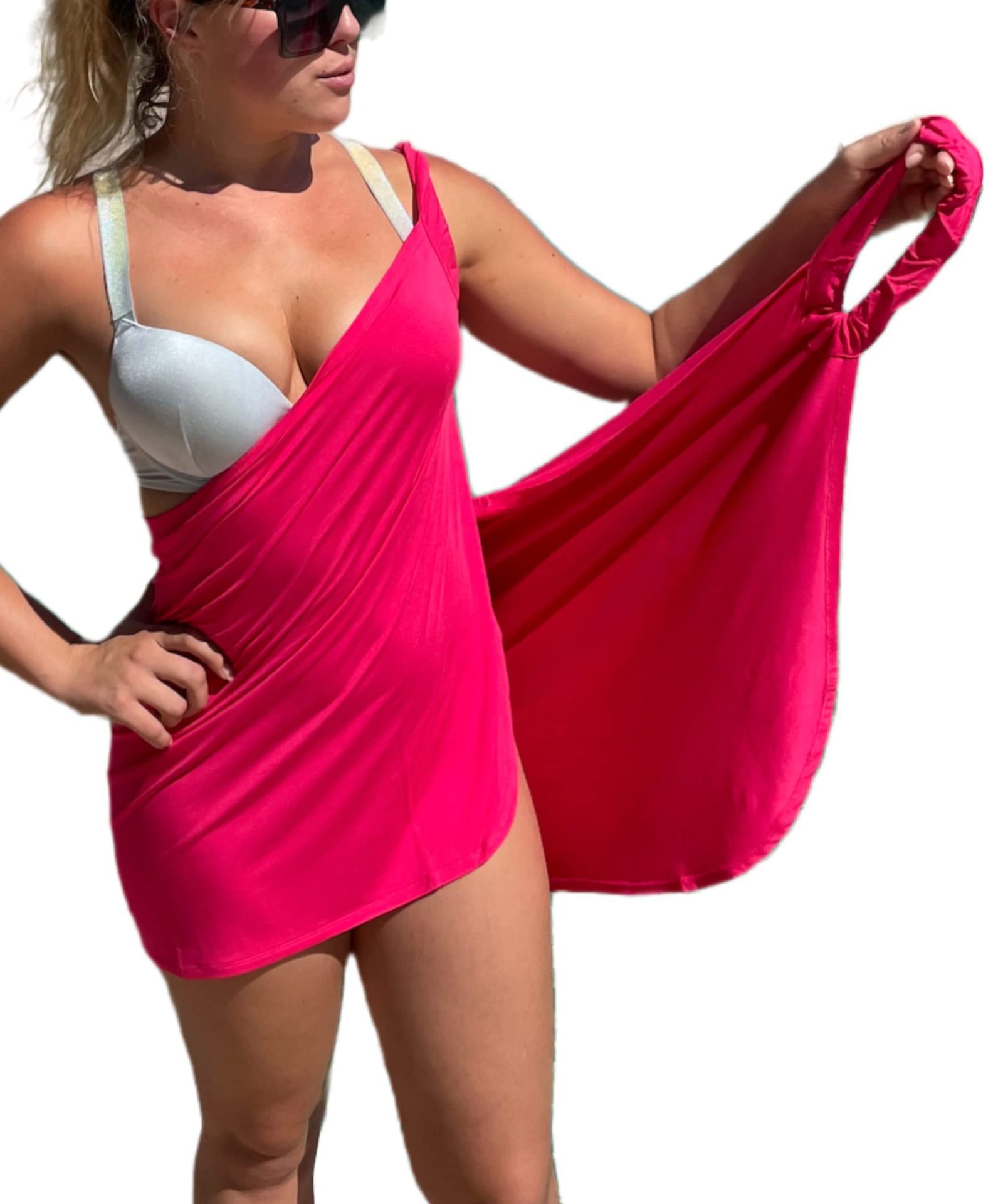 Solid Color One-piece Swimsuit For Women Plus Size Backless Swimsuit - Image 8