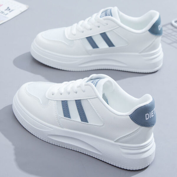 Women's All-matching Casual Sports Leather Summer White Sneakers Internet Celebrity - Image 5
