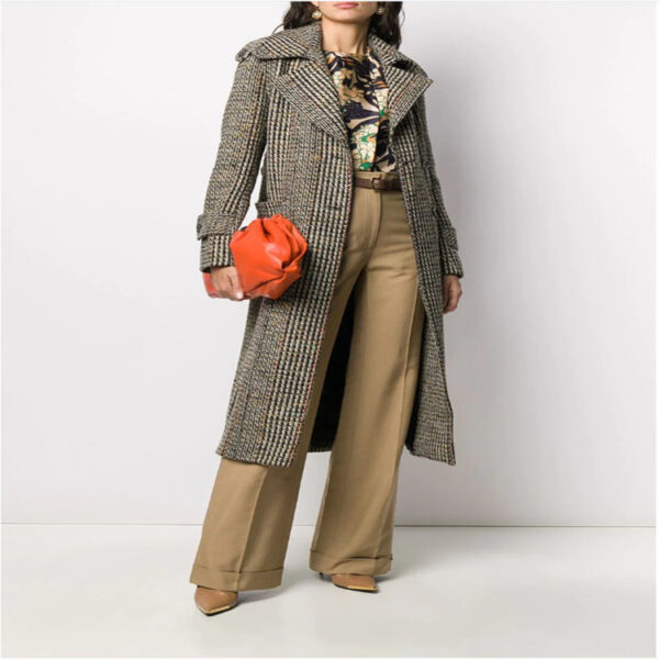 Straight-Leg Curled Suit Trousers With Big Trousers, Ladies Trousers - Image 2
