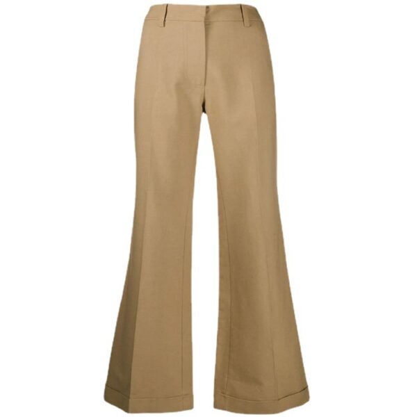 Straight-Leg Curled Suit Trousers With Big Trousers, Ladies Trousers - Image 5
