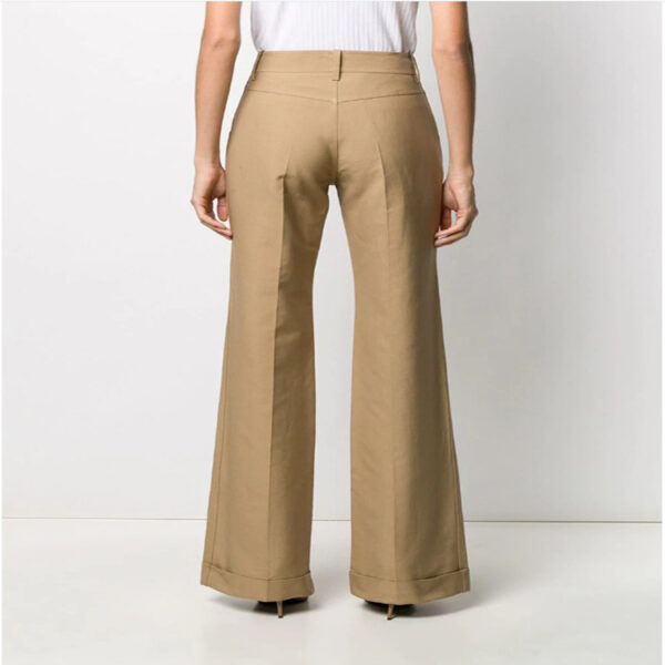 Straight-Leg Curled Suit Trousers With Big Trousers, Ladies Trousers - Image 4