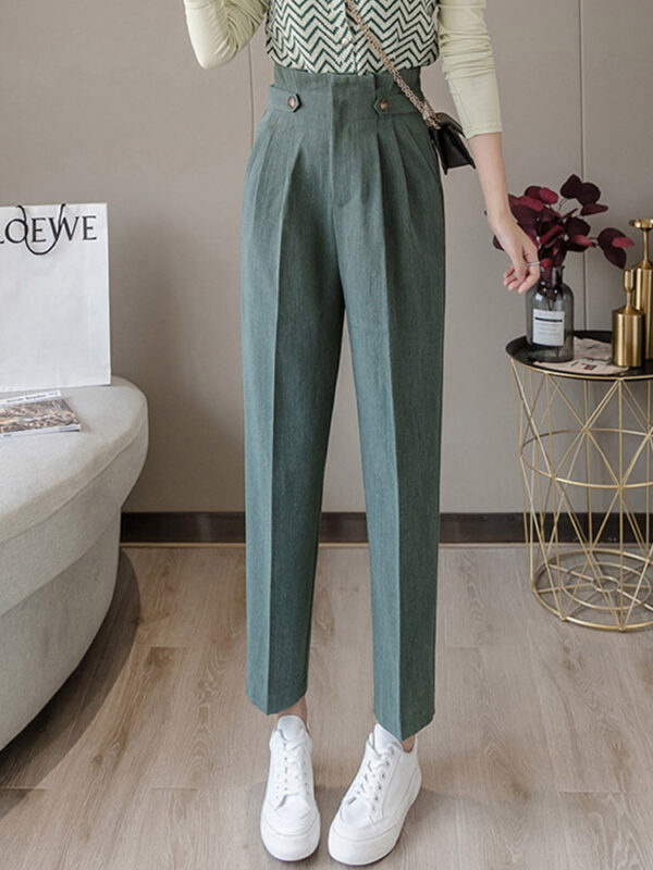 Nine-point bud high waist suit pants - Image 2