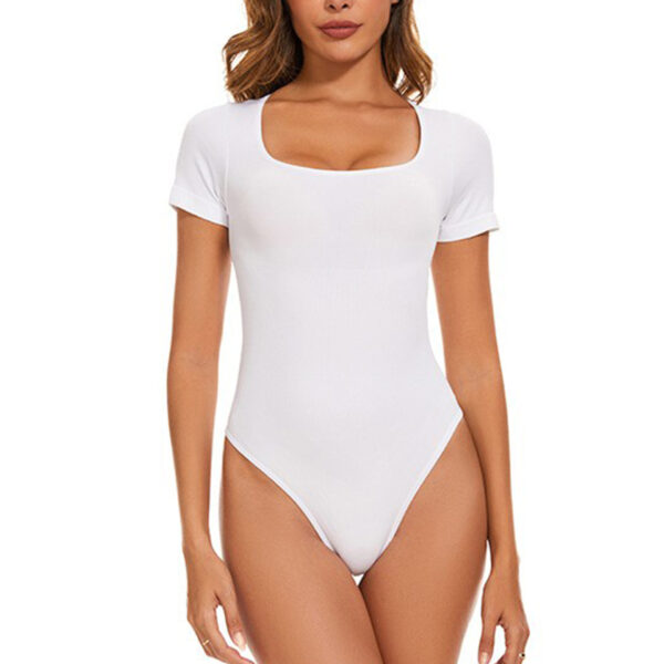 One-piece Corset Belly And Waist Shaping Shaping One-piece Seamless Short Sleeve - Image 5