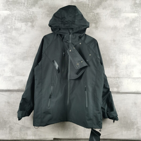 Multi-Zipper Pocket Technical Wind Jacket - Image 8
