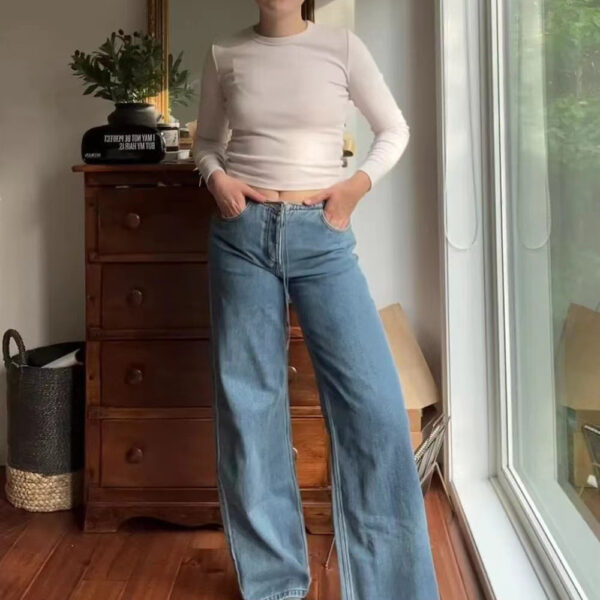 Low Waist Wide Leg Women's Jeans Fashion Loose - Image 2