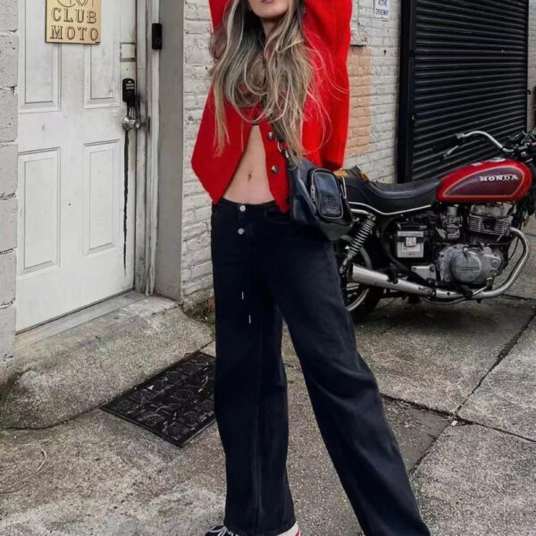 Low Waist Wide Leg Women's Jeans Fashion Loose - Image 5