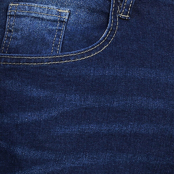 Men's Blue Stretch Skinny Denim Pants - Image 6