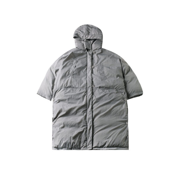 Women's Winter Slit Loose Hooded Large Cotton-padded Clothes Long Cotton Jacket - Image 3