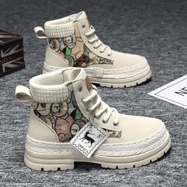 Men's Casual All-match Worker Boot High-top Shoes - Image 9