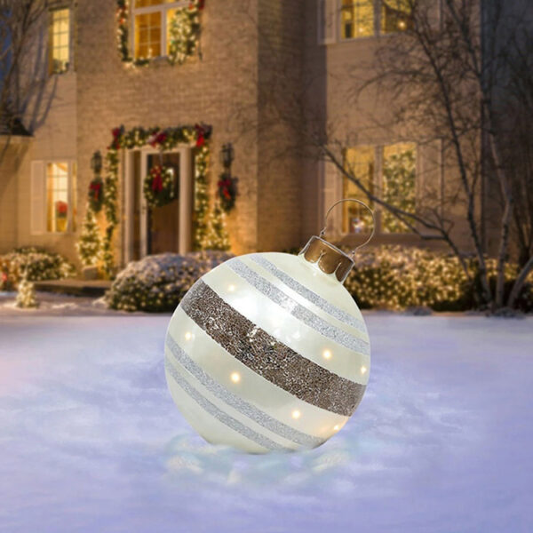 Christmas Ornament Ball Outdoor Pvc 60CM Inflatable Decorated Ball PVC Giant Big Large Balls Xmas Tree Decorations Toy Ball - Image 7