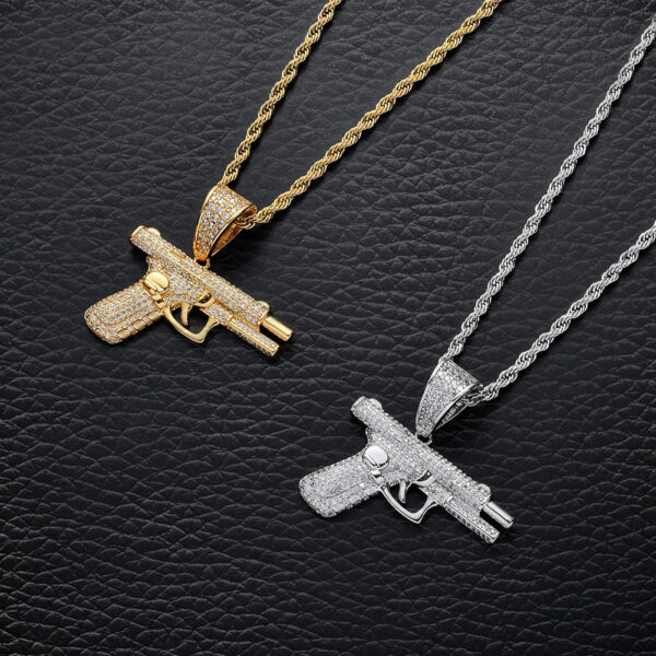 New Necklaces Hip-hop Necklaces Creative Diamond Inlay - Image 5