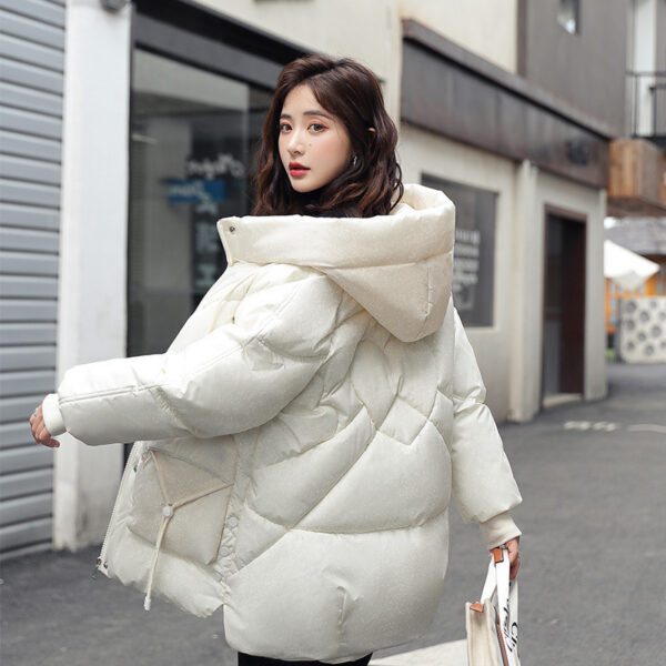 Down Cotton-padded Jacket Loose Hooded Loose All-matching Thick Warm Coat - Image 3