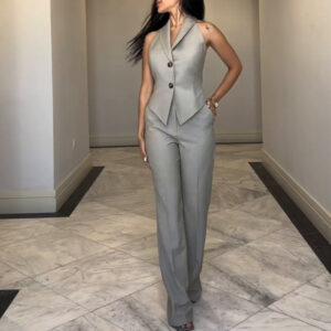 Vest Straight-leg Trousers Business Suit