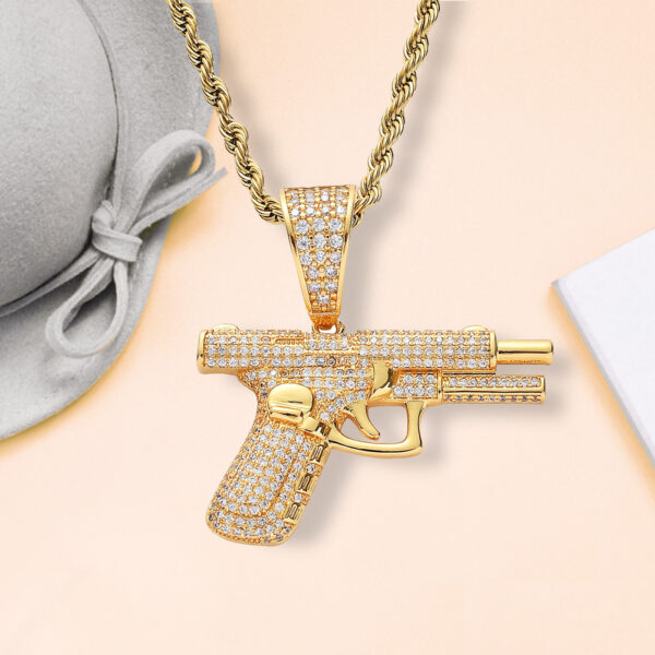 New Necklaces Hip-hop Necklaces Creative Diamond Inlay - Image 2