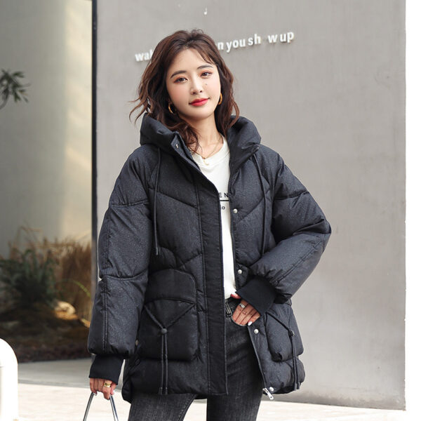 Down Cotton-padded Jacket Loose Hooded Loose All-matching Thick Warm Coat - Image 7