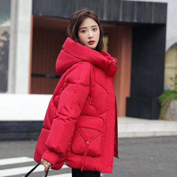 Down Cotton-padded Jacket Loose Hooded Loose All-matching Thick Warm Coat - Image 6