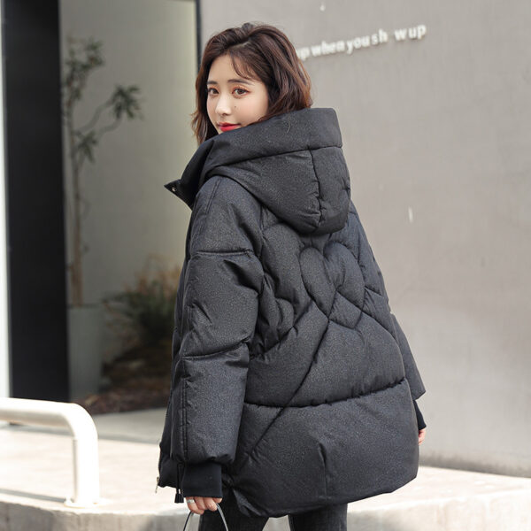 Down Cotton-padded Jacket Loose Hooded Loose All-matching Thick Warm Coat - Image 4