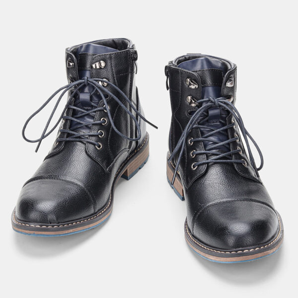 Men Fashion Comfortable Winter Leather Boots - Image 3