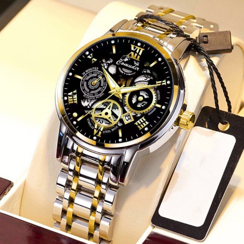 Fashion Jewelry Hollow Men's Watch Men's Waterproof Luminous Calendar - Image 7