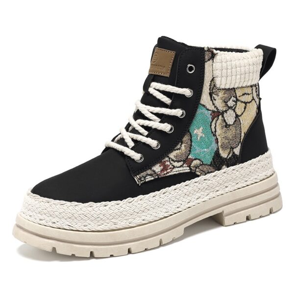 Men's Casual All-match Worker Boot High-top Shoes - Image 8