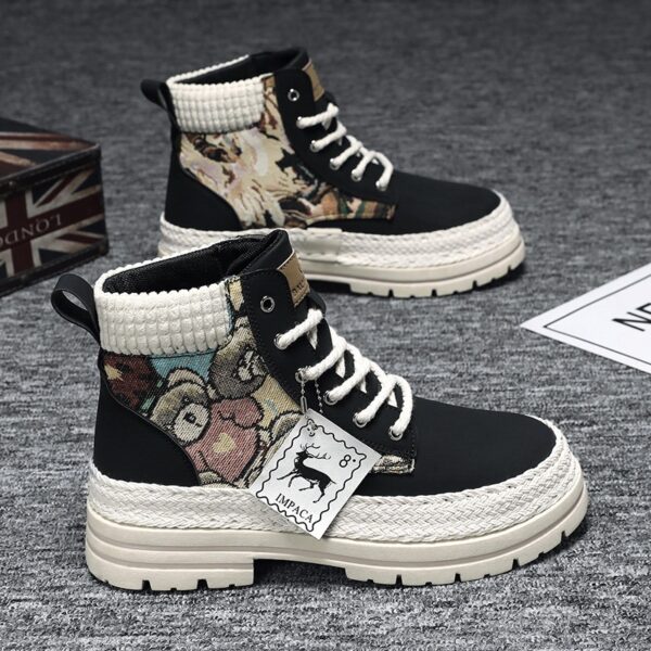 Men's Casual All-match Worker Boot High-top Shoes - Image 6