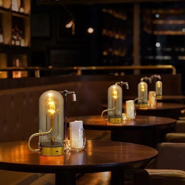 Creative Charging Imitation Candle Swing Ambience Light Table Lamp - Image 6