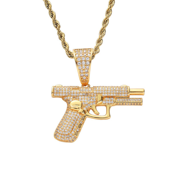 New Necklaces Hip-hop Necklaces Creative Diamond Inlay - Image 3