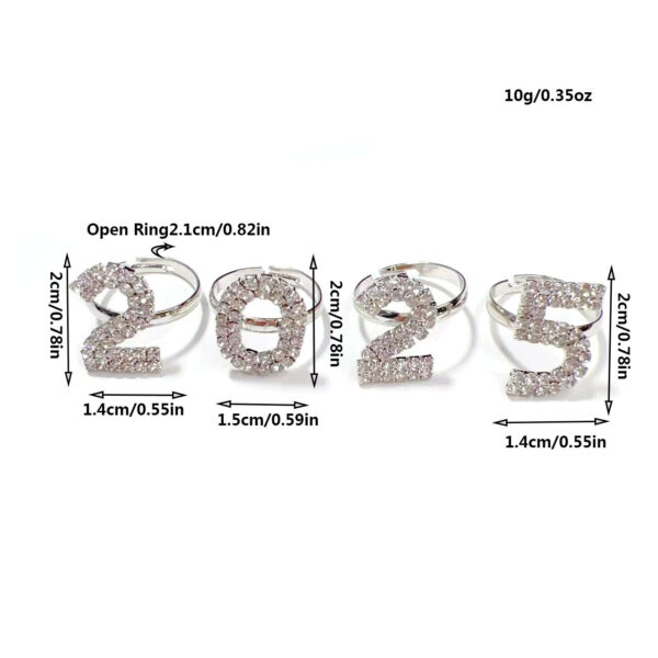 Full Diamond 2025 Digital Ring Suit Simple Trend - Image 6