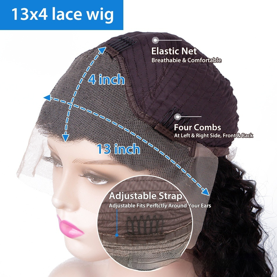 Ginger Body Wave Lace Front Wig In Stock Orange Big Wave Lace Headgear - Image 3