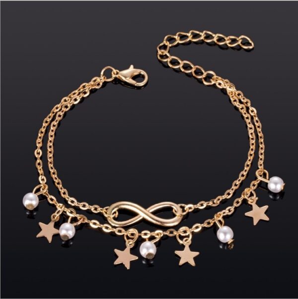 Fashion Bohemian Tassel Pearl Anklet - Image 5