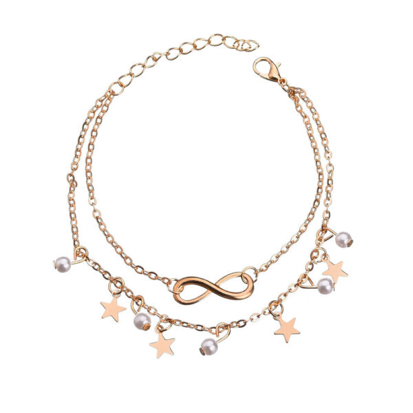 Fashion Bohemian Tassel Pearl Anklet - Image 2