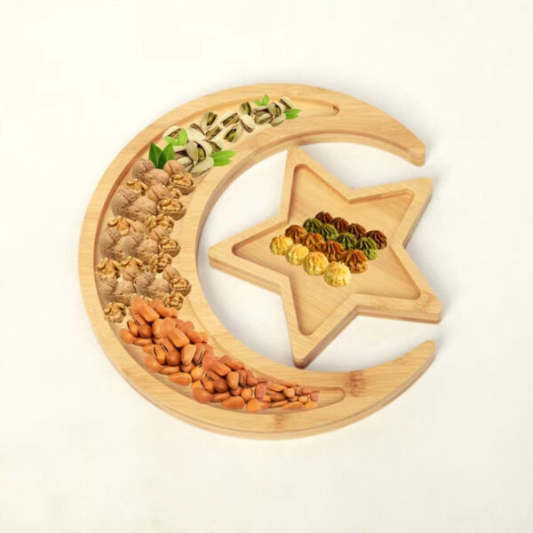Wooden Tray Creative Xingyue Dried Fruit Snack Plate - Image 4