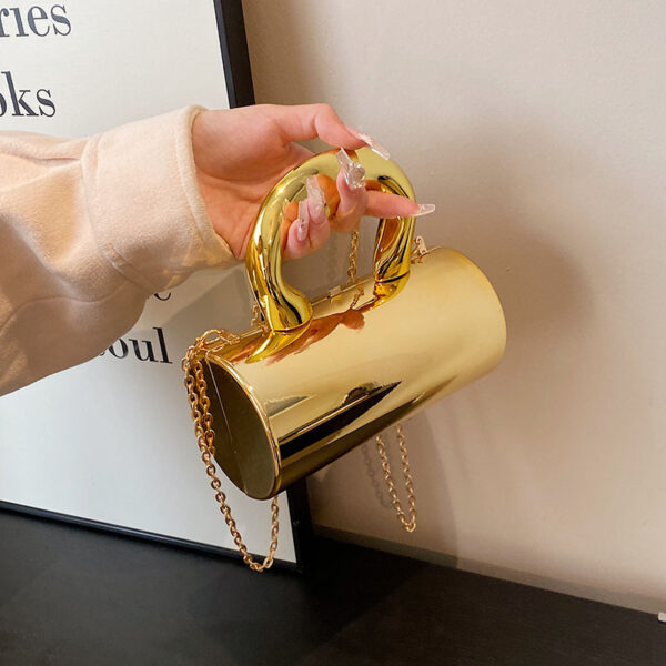 Candy Color Acrylic Bag Cylinder Crossbody Bag - Image 6