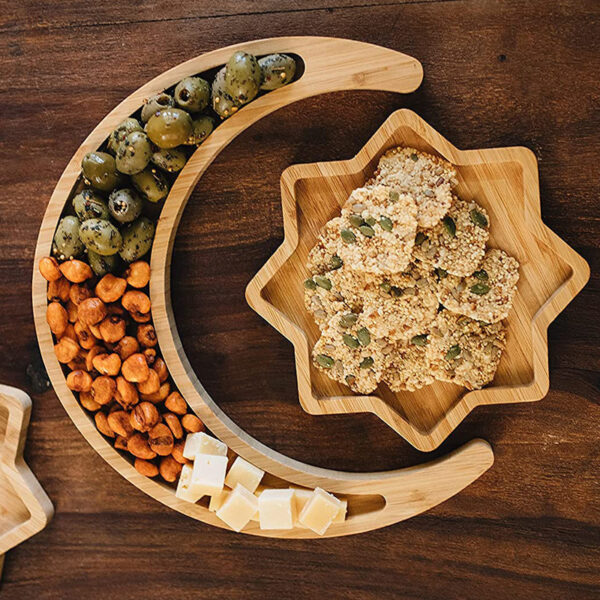 Wooden Tray Creative Xingyue Dried Fruit Snack Plate - Image 5