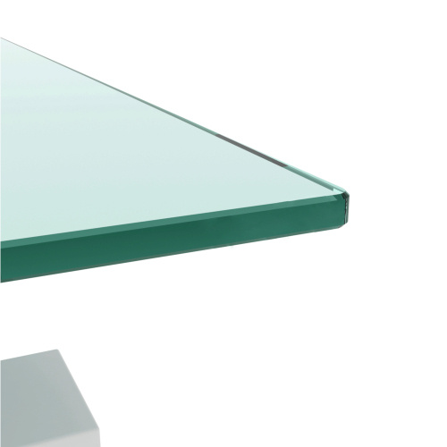 White Coffee Table, Clear Coffee Table, Modern Side Center Tables For Living Room, Living Room Furniture - Image 2